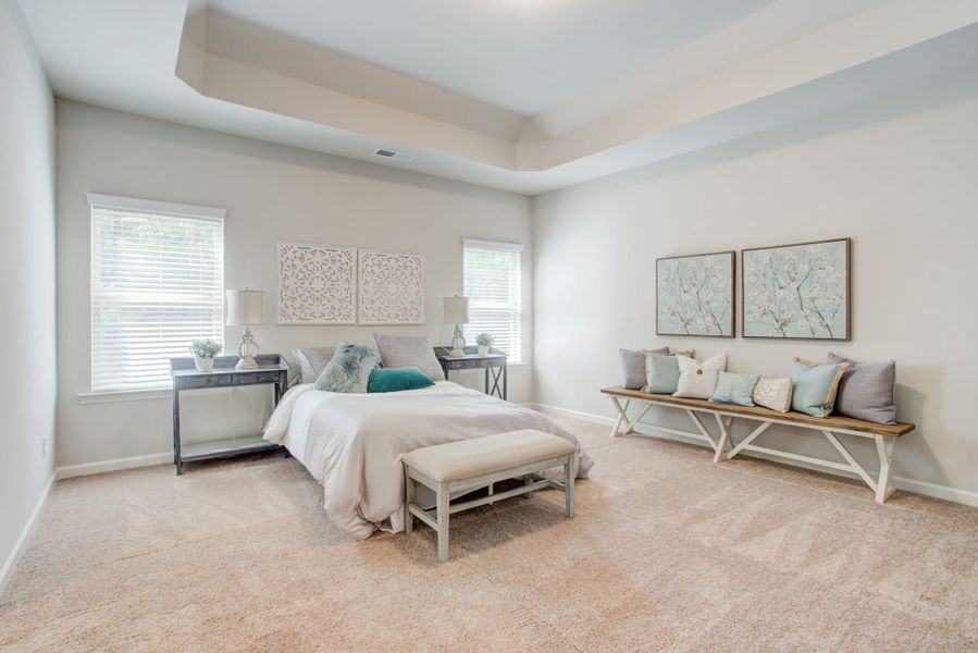Furnished interior in a model home at Westbury in Griffin (Image 8).