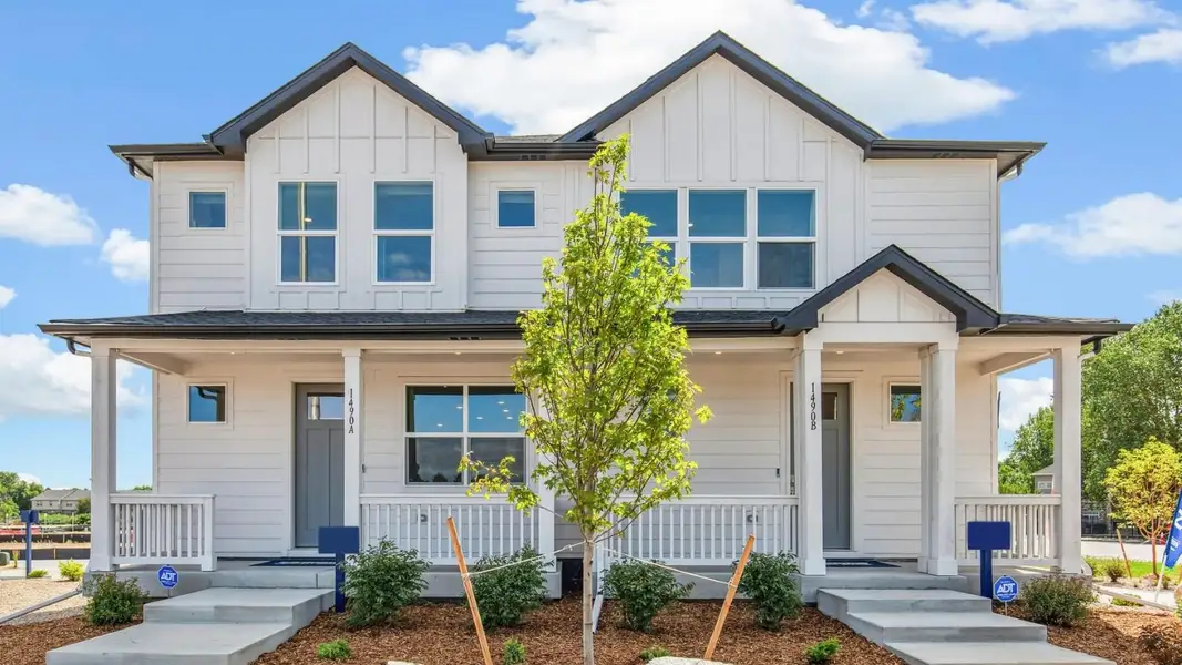 Front exterior of a home in the Arcadia community, located in Denver, CO (Image 1). Front exterior of a home in the Arcadia community, located in Denver, CO (Image 1).