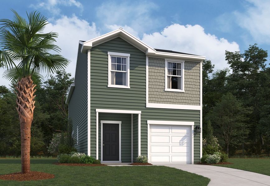 Front exterior of a home in the Pinckney Place community, located in North Charleston, SC (Image 8).