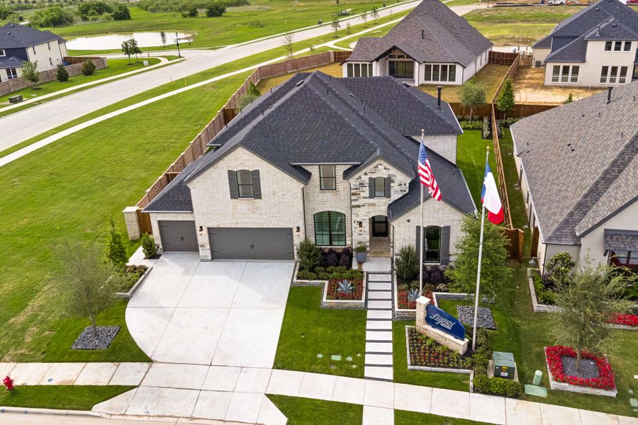 Front exterior of a home in the Sweetgrass 65s community, located in Haslet, TX (Image 3).