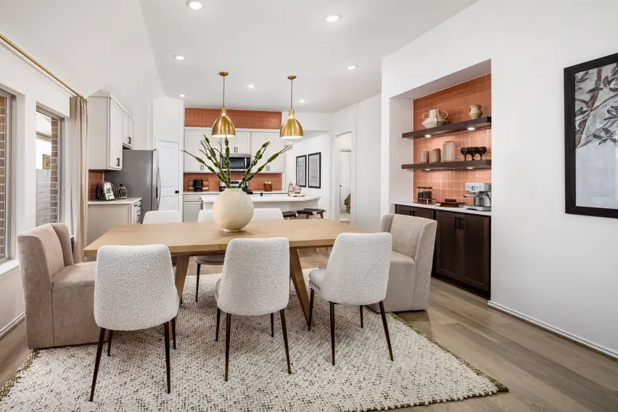 Furnished interior in a model home at Two Step Farm in Montgomery (Image 17).