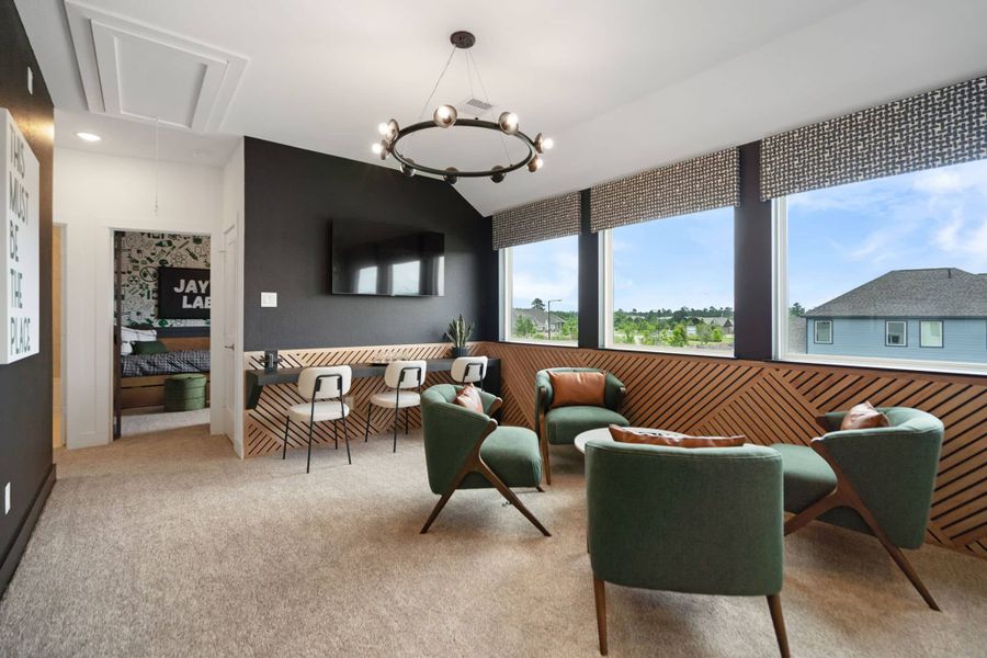 Furnished interior in a model home at Emory Glen in Magnolia (Image 12).