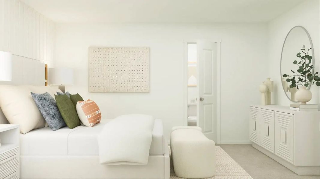 Furnished interior in a model home at Avalon Ridge: Cottage in Conroe (Image 6). Furnished interior in a model home at Avalon Ridge: Cottage in Conroe (Image 6).