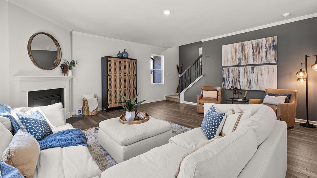 Furnished interior in a model home at Falcon Landing in Gainesville (Image 14).