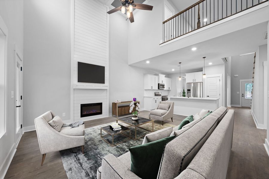 Furnished interior in a model home at Summerfield in Clarksville (Image 5).