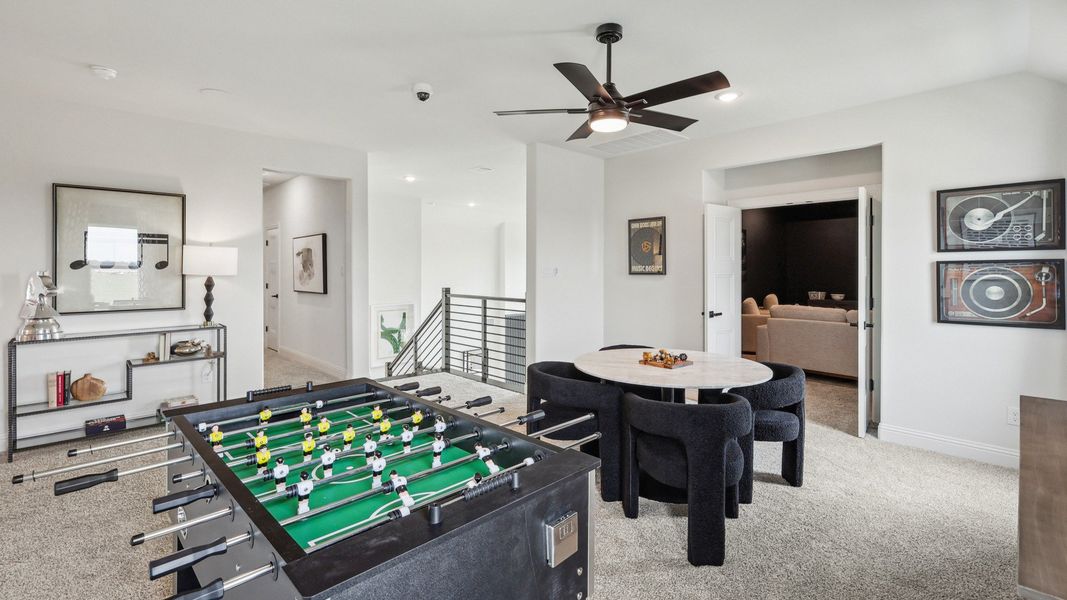 Furnished interior in a model home at Green Meadows Classic in Celina (Image 28).