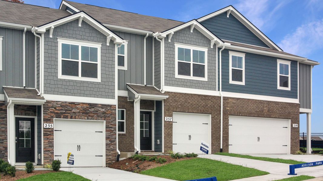 Front exterior of a home in the Addison Park community, located in Lebanon, TN (Image 1).