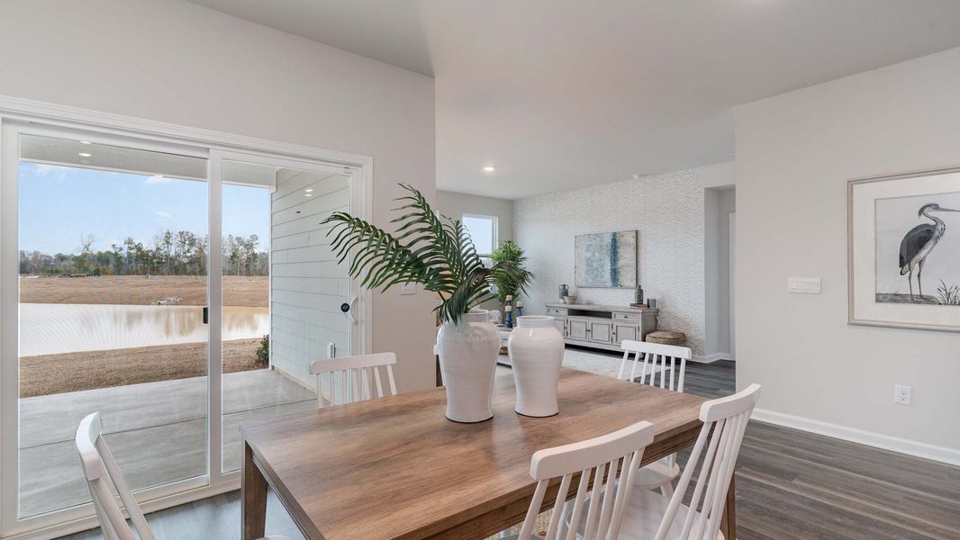 Furnished interior in a model home at Meadowview in Sumter (Image 11).