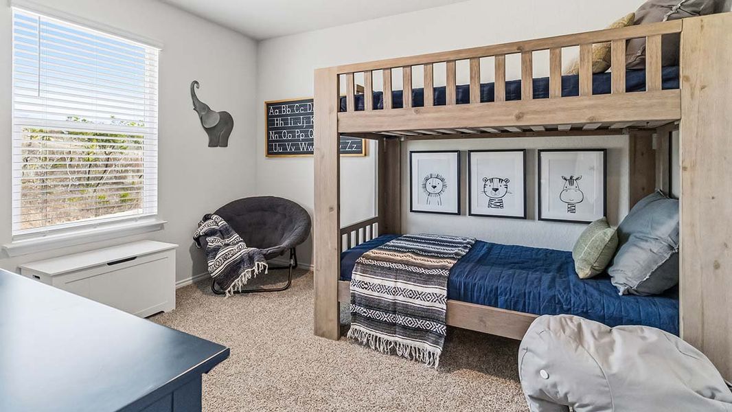 Furnished interior in a model home at Hunters Ranch in San Antonio (Image 32). Furnished interior in a model home at Hunters Ranch in San Antonio (Image 32).