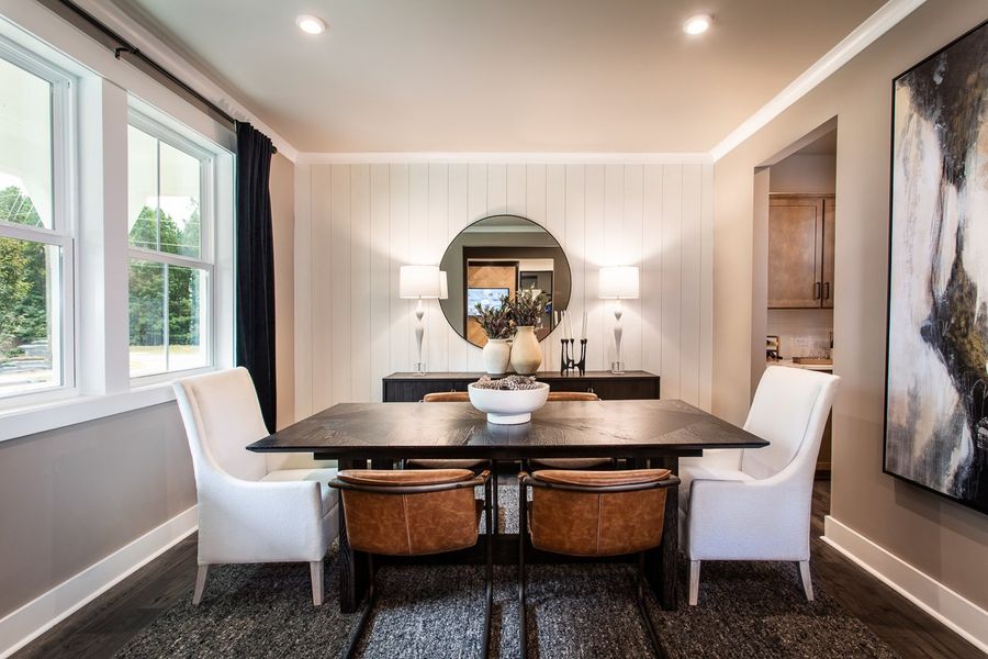 Furnished interior in a model home at Cambridge at Steels Bridge in Canton (Image 8).