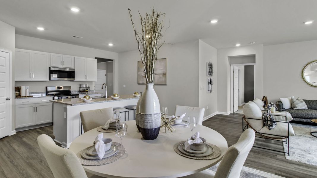 Furnished interior in a model home at Bailey Park in Fayetteville (Image 26).