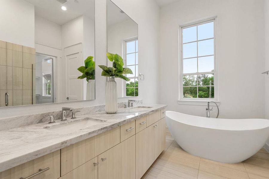 Furnished interior in a model home at Downtown Round Rock – The Depot in Round Rock (Image 2). Furnished interior in a model home at Downtown Round Rock – The Depot in Round Rock (Image 2).