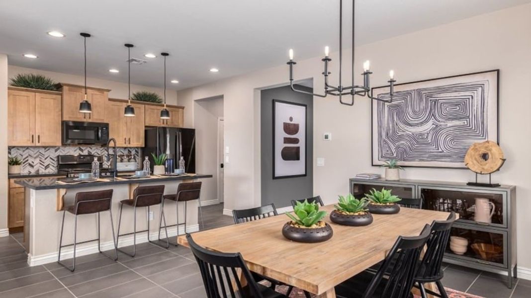 Furnished interior in a model home at Alamar Encore Collection in Avondale (Image 13).