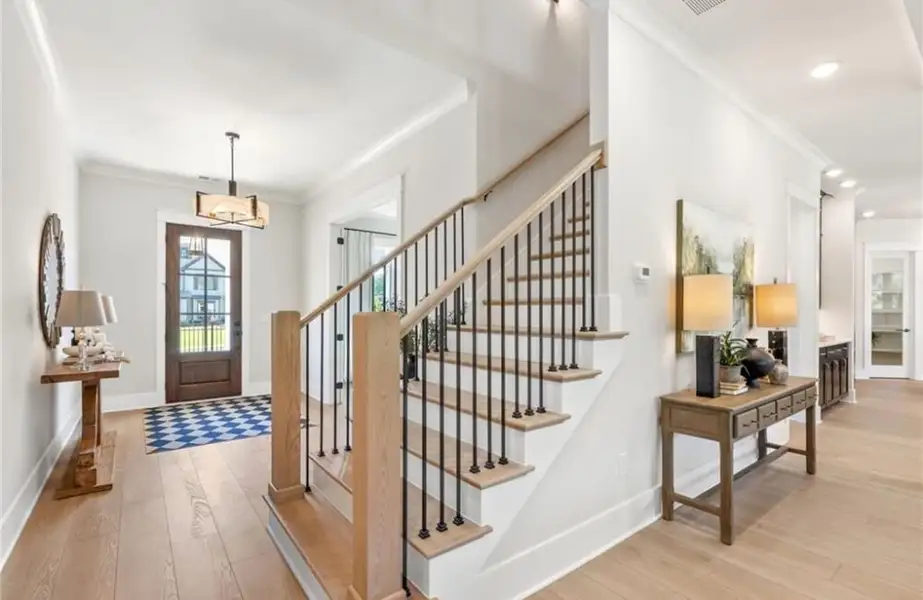 Furnished interior in a model home at Oak Grove in Marietta (Image 7).