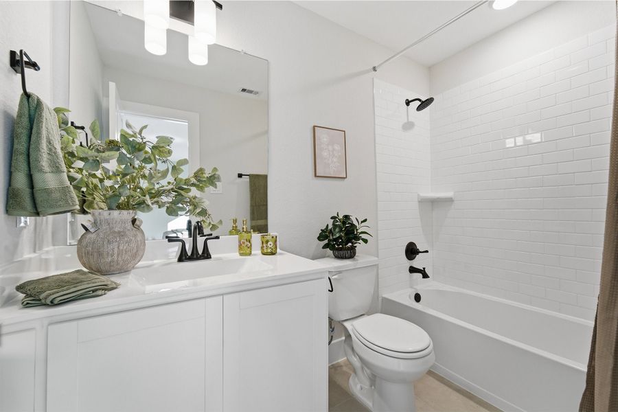 Furnished interior in a model home at Ashland in Angleton (Image 82).