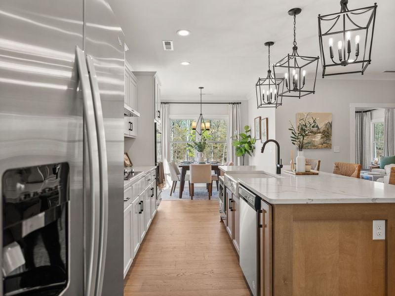 Furnished interior in a model home at Tillery Tradition in Mount Gilead (Image 3).