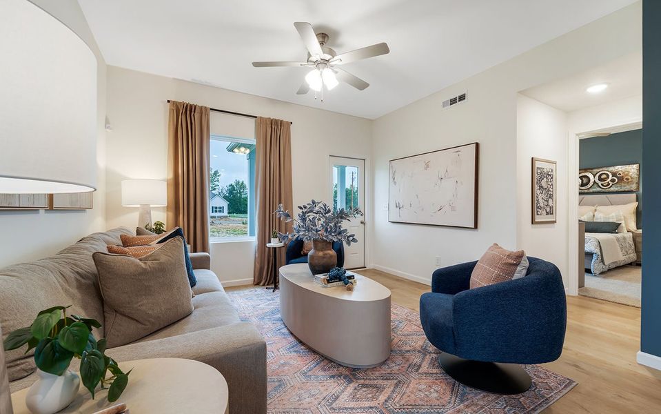 Furnished interior in a model home at Stonehenge in Manchester (Image 12).