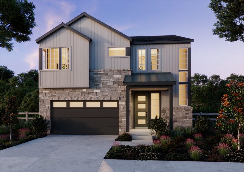 Front exterior of a home in the Trumark Homes at Sterling Ranch community, located in Littleton, CO (Image 21).