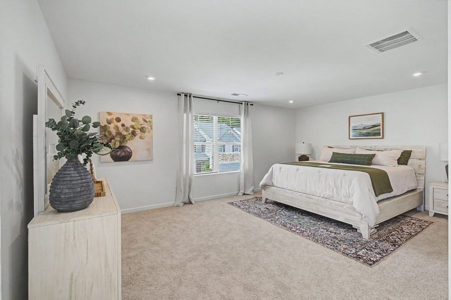 Furnished interior in a model home at The View at Groover’s Lake in Lithia Springs (Image 9).