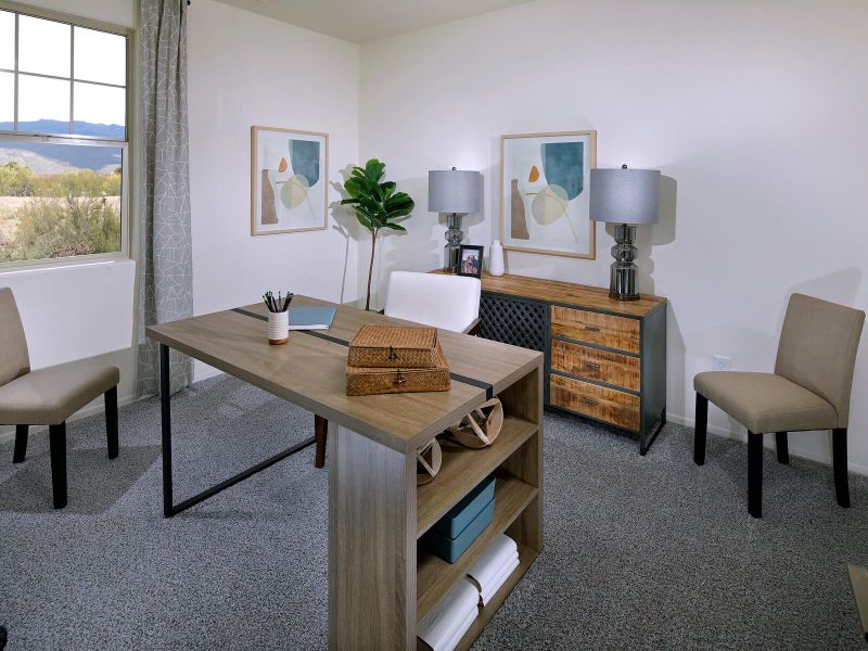 Furnished interior in a model home at Sunset Crest - Signature Series in Tucson (Image 23). Furnished interior in a model home at Sunset Crest - Signature Series in Tucson (Image 23).