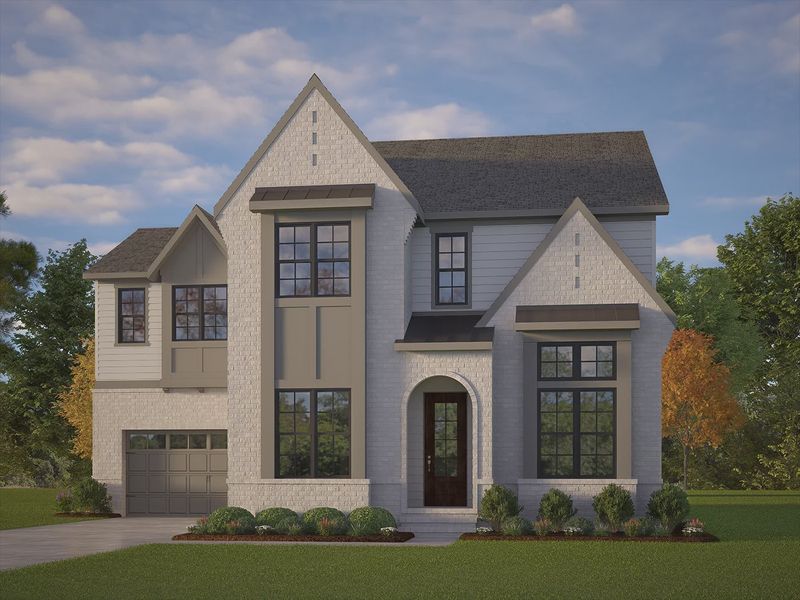 Front exterior of a home in the Stonehenge community, located in Raleigh, NC (Image 14).