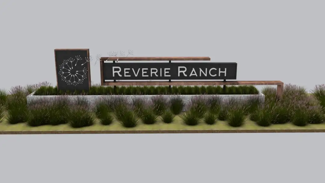 Entrance to the Reverie Ranch community in Arcola, TX, featuring signage and landscaping (Image 8).