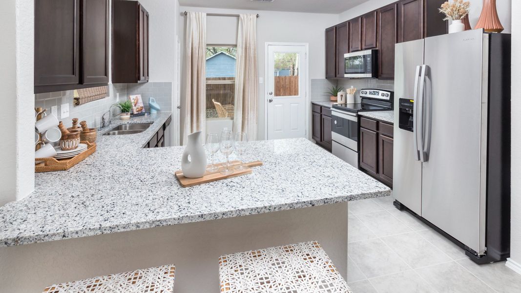 Meadows of Martindale Model Home Kitchen