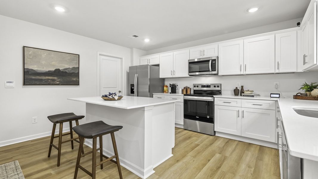 Furnished interior in a model home at Brookhaven in Greensboro (Image 12).