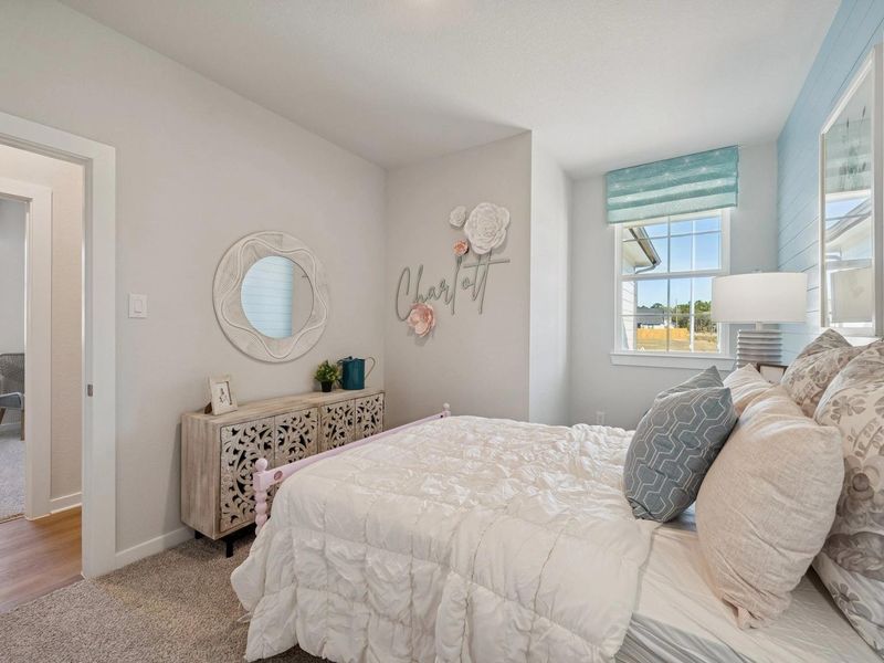 Furnished interior in a model home at Spring Branch Crossing in Conroe (Image 27).