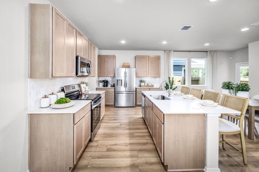 Furnished interior in a model home at Applewhite Meadows in San Antonio (Image 35).