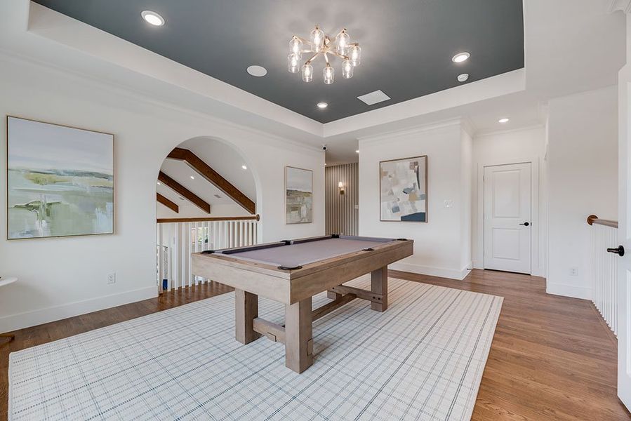 Furnished interior in a model home at Custer Ridge Estates in Allen (Image 37).