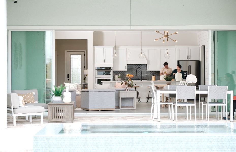 Furnished interior in a model home at The Estates at Nona Sound in Orlando (Image 12).