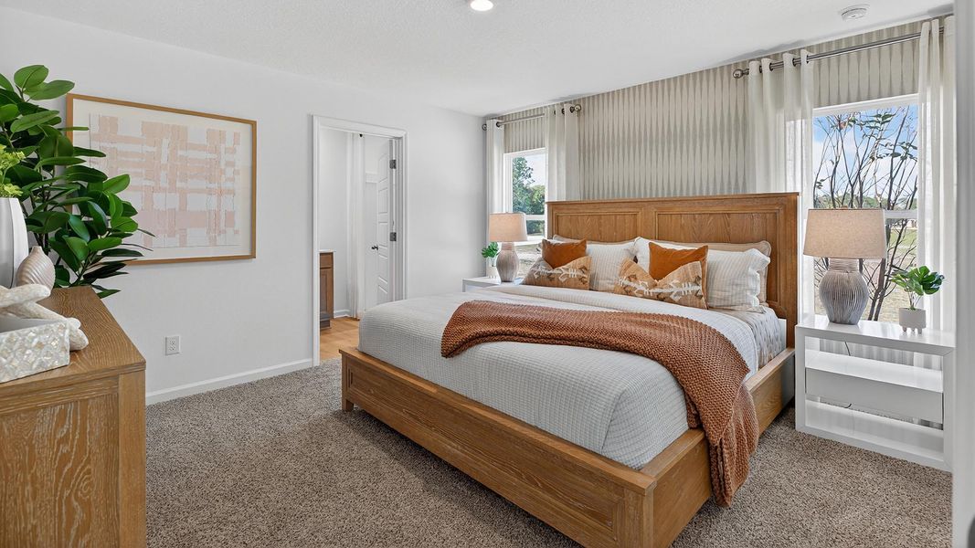 Furnished interior in a model home at Grand Reserve in Bunnell (Image 31).