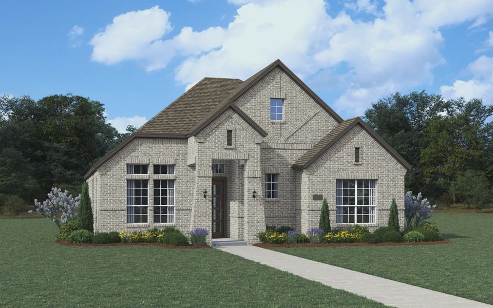 Front exterior of a home in the Beacon Point 45' community, located in Texas City, TX (Image 14). Front exterior of a home in the Beacon Point 45' community, located in Texas City, TX (Image 14).