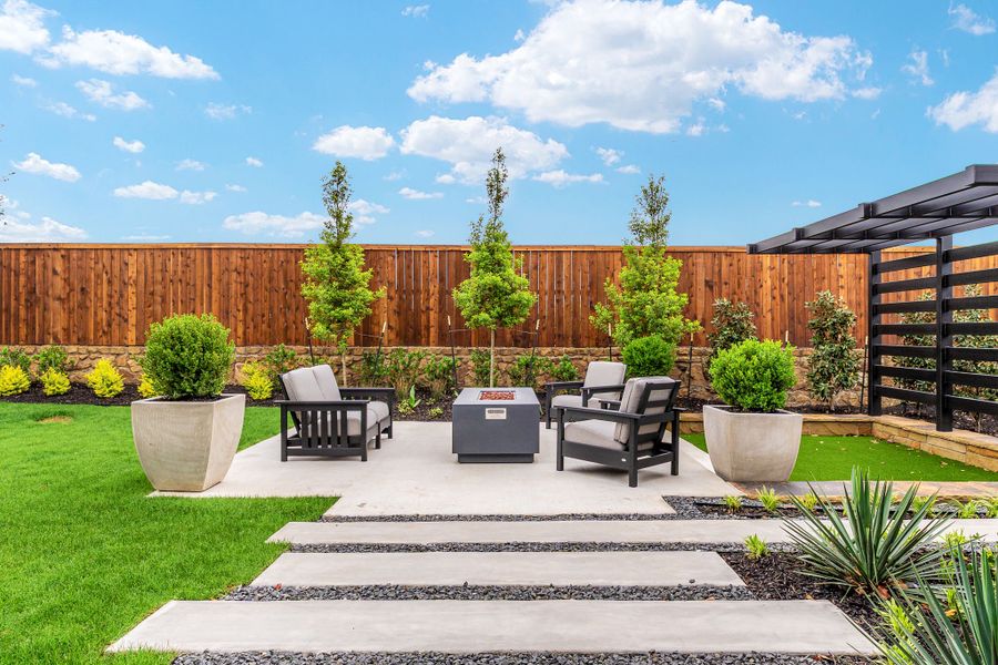 American Legend Homes 50' model in Wellington - Outdoor Living Area American Legend Homes 50' model in Wellington - Outdoor Living Area