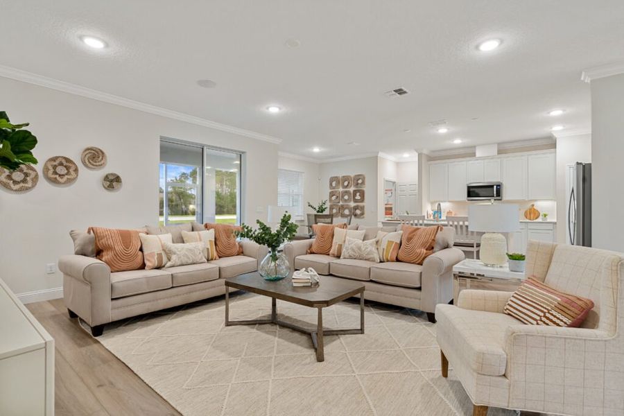 Furnished interior in a model home at Palm Coast in Palm Coast (Image 5). Furnished interior in a model home at Palm Coast in Palm Coast (Image 5).