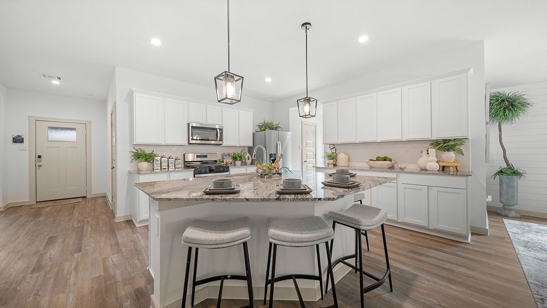 Furnished interior in a model home at Windemere in Beaumont (Image 8).