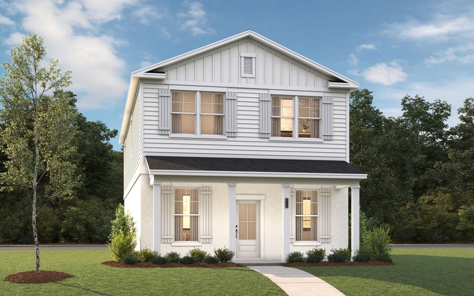 2 Level Single Family Homes with 2 Car Rear Entry Garages