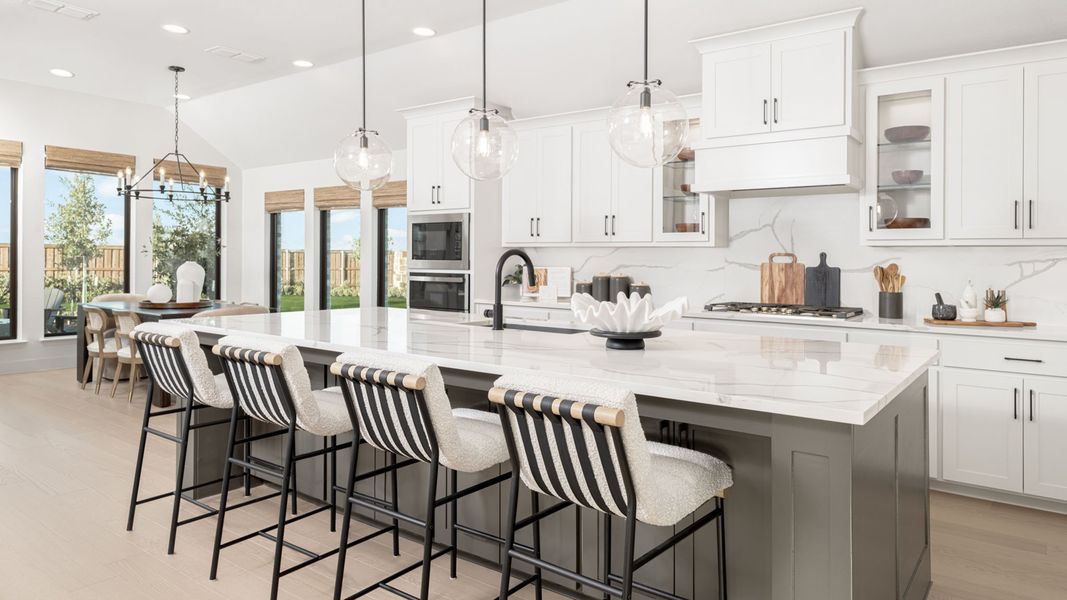 Furnished interior in a model home at Myrtle Creek 71' in Waxahachie (Image 6). Furnished interior in a model home at Myrtle Creek 71' in Waxahachie (Image 6).