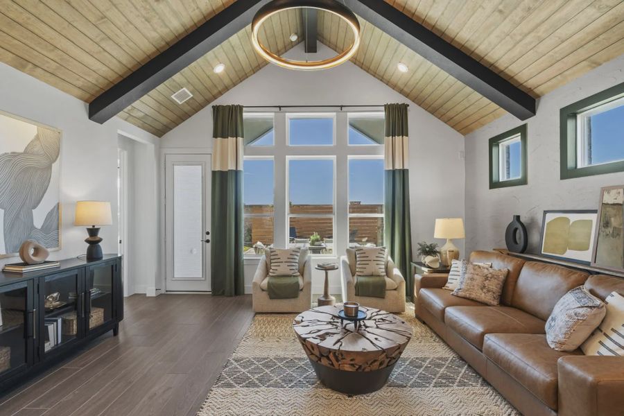 Furnished interior in a model home at Beacon Point 45' in Texas City (Image 9). Furnished interior in a model home at Beacon Point 45' in Texas City (Image 9).