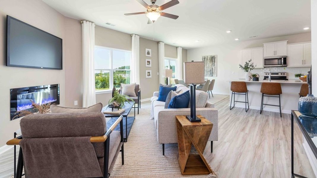 Furnished interior in a model home at Laurelbrook in Sherrills Ford (Image 26).