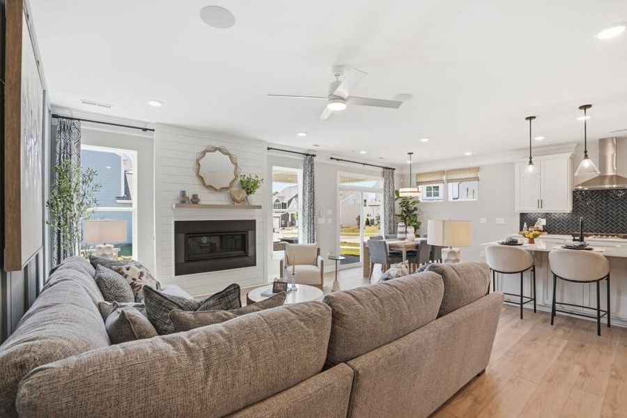 Furnished interior in a model home at Ashton Park in Monroe (Image 10).