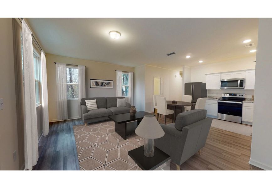 Furnished interior in a model home at Bridgeton Court in Dickson (Image 4).