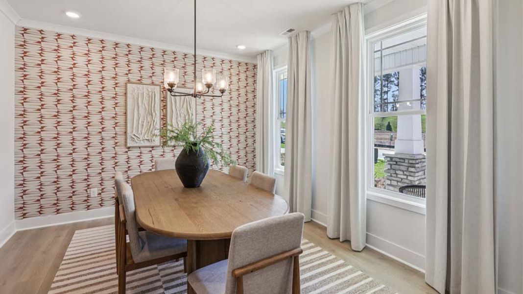 Furnished interior in a model home at Laurelbrook in Sherrills Ford (Image 34).