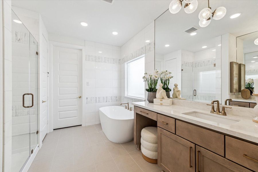 Furnished interior in a model home at Kresston - 40' in Montgomery (Image 9). Furnished interior in a model home at Kresston - 40' in Montgomery (Image 9).