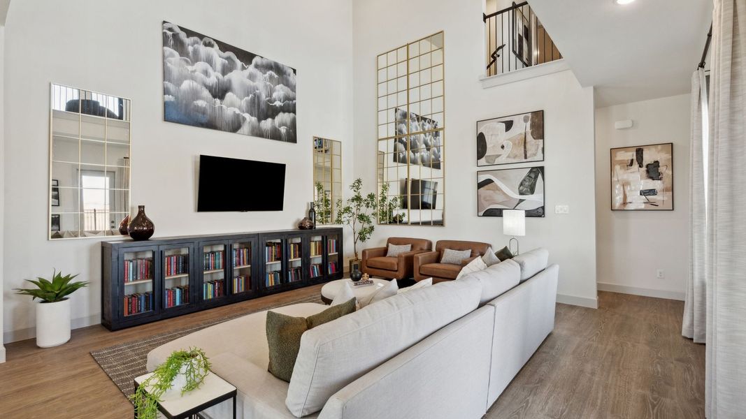 Furnished interior in a model home at Hazelwood 40' Series in Frisco (Image 33). Furnished interior in a model home at Hazelwood 40' Series in Frisco (Image 33).