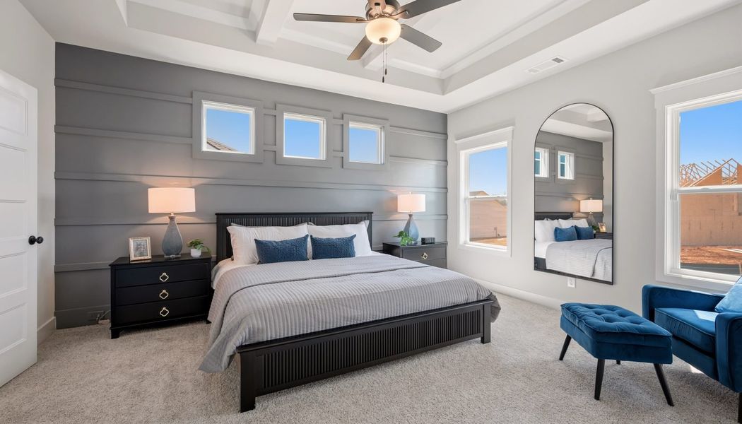 Furnished interior in a model home at Garland Meadows in Cartersville (Image 24).