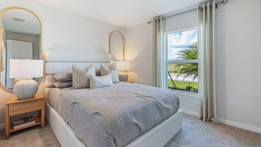 Furnished interior in a model home at Cape Coral Water & Sewer in Cape Coral (Image 32).