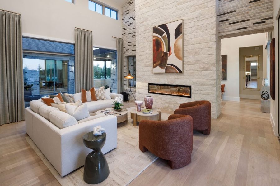 Furnished interior in a model home at Dean Farms in Lucas (Image 11).