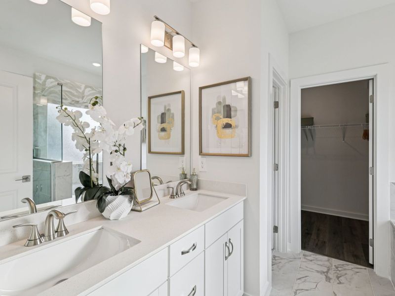 Furnished interior in a model home at Benders Cove - Premier Series in Mount Juliet (Image 18).